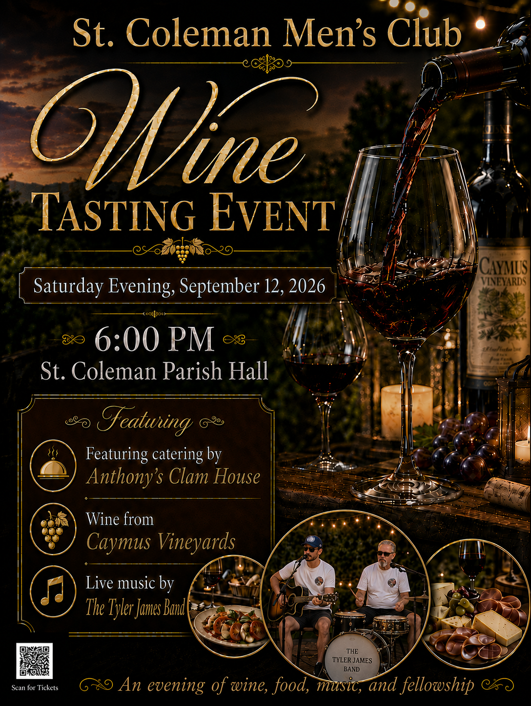 Wine event flyer